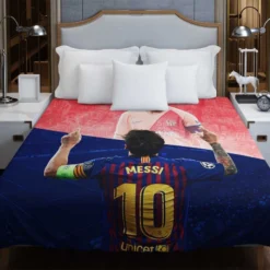 Lionel Messi Capable Barca Soccer Player Duvet Cover