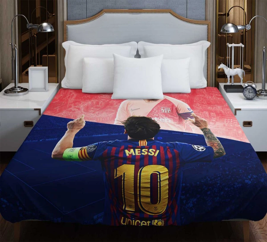 Lionel Messi Capable Barca Soccer Player Duvet Cover