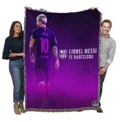 Lionel Messi Copa de la Liga Football Player Woven Blanket