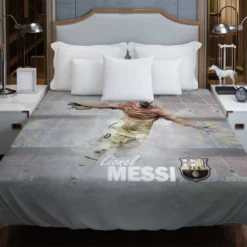 Lionel Messi Copa del Rey Footballer Player Duvet Cover