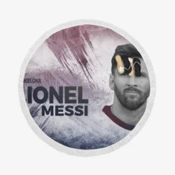 Lionel Messi Elite Sports Player Round Beach Towel