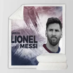 Lionel Messi Elite Sports Player Sherpa Fleece Blanket