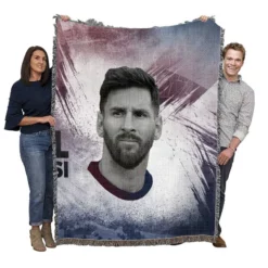 Lionel Messi Elite Sports Player Woven Blanket