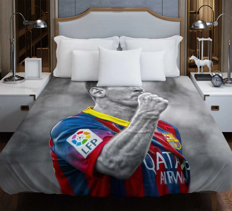 Lionel Messi European Cup Football Player Duvet Cover