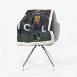 Lionel Messi Footballer Player GOAT Sherpa Fleece Blanket 2