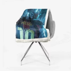 Lionel Messi Humble Football Player Sherpa Fleece Blanket 2