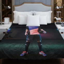 Lionel Messi Intimidating Footballer Player Duvet Cover