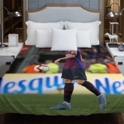 Lionel Messi Mercurial Barca Soccer Player Duvet Cover