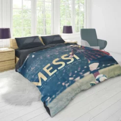 Lionel Messi Mighty Footballer Player Duvet Cover 1