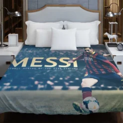 Lionel Messi Mighty Footballer Player Duvet Cover