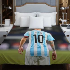 Lionel Messi Outstanding Sports Player Duvet Cover