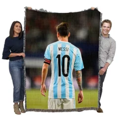 Lionel Messi Outstanding Sports Player Woven Blanket