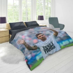 Lionel Messi PSG Football Player Duvet Cover 1