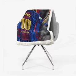 Lionel Messi Pro Soccer Player Sherpa Fleece Blanket 2