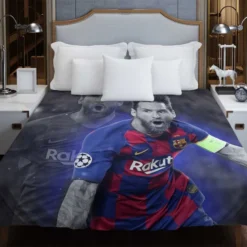 Lionel Messi Soccer Player Duvet Cover