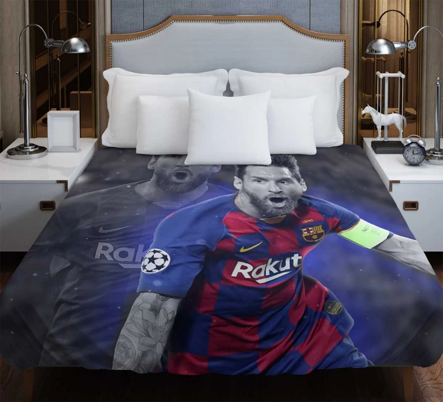 Lionel Messi Soccer Player Duvet Cover