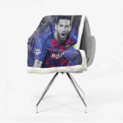 Lionel Messi Soccer Player Sherpa Fleece Blanket 2