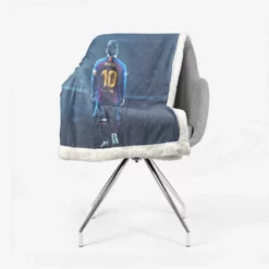 Lionel Messi Sports Player Sherpa Fleece Blanket 2