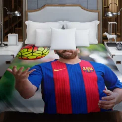 Lionel Messi Success Barca Footballer Player Duvet Cover