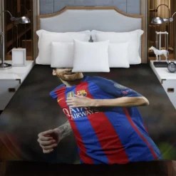 Lionel Messi UEFA Champions League Footballer Duvet Cover