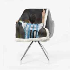 Lionel Messi influential Argentina Soccer Player Sherpa Fleece Blanket 2