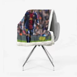 Lionel Messi keen sports Player Sherpa Fleece Blanket 2