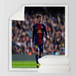 Lionel Messi keen sports Player Sherpa Fleece Blanket