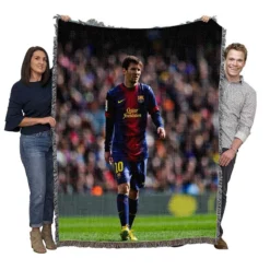 Lionel Messi keen sports Player Woven Blanket