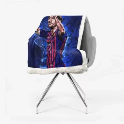 Lionel Messi professional sports Player Sherpa Fleece Blanket 2