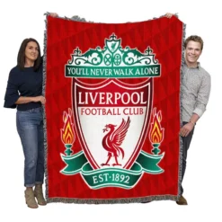 Liverpool FC Awarded English Football Club Woven Blanket