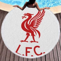 Liverpool FC British FA Cup Football Team Round Beach Towel 1