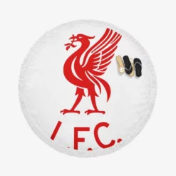 Liverpool FC British FA Cup Football Team Round Beach Towel