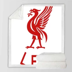 Liverpool FC British FA Cup Football Team Sherpa Fleece Blanket