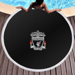 Liverpool FC Classic Football Club Round Beach Towel 1