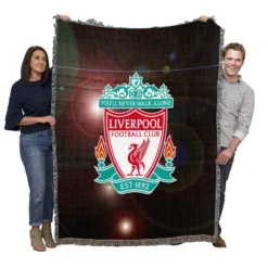 Liverpool FC Exciting Football Club Woven Blanket