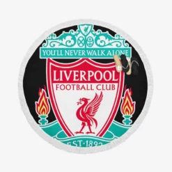 Liverpool FC Football Club Round Beach Towel