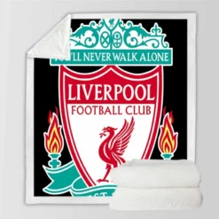 Liverpool FC Football Club Sherpa Fleece Blanket
