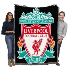 Liverpool FC Football Club Woven Blanket