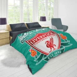 Liverpool FC The club competes in the Premier League Duvet Cover 1