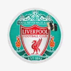 Liverpool FC The club competes in the Premier League Round Beach Towel