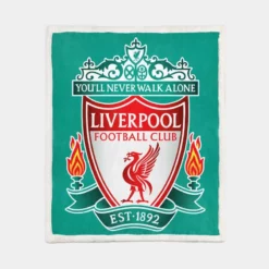 Liverpool FC The club competes in the Premier League Sherpa Fleece Blanket 1