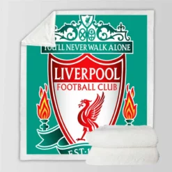 Liverpool FC The club competes in the Premier League Sherpa Fleece Blanket