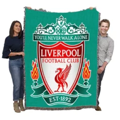 Liverpool FC The club competes in the Premier League Woven Blanket