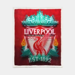 Liverpool Football Encouraging Football Club Sherpa Fleece Blanket 1