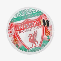 Liverpool Football Logo Round Beach Towel