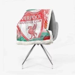 Liverpool Football Logo Sherpa Fleece Blanket 2