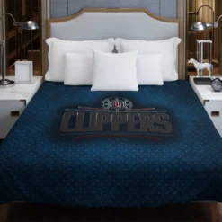 Los Angeles Clippers Energetic NBA Basketball Club Logo Duvet Cover