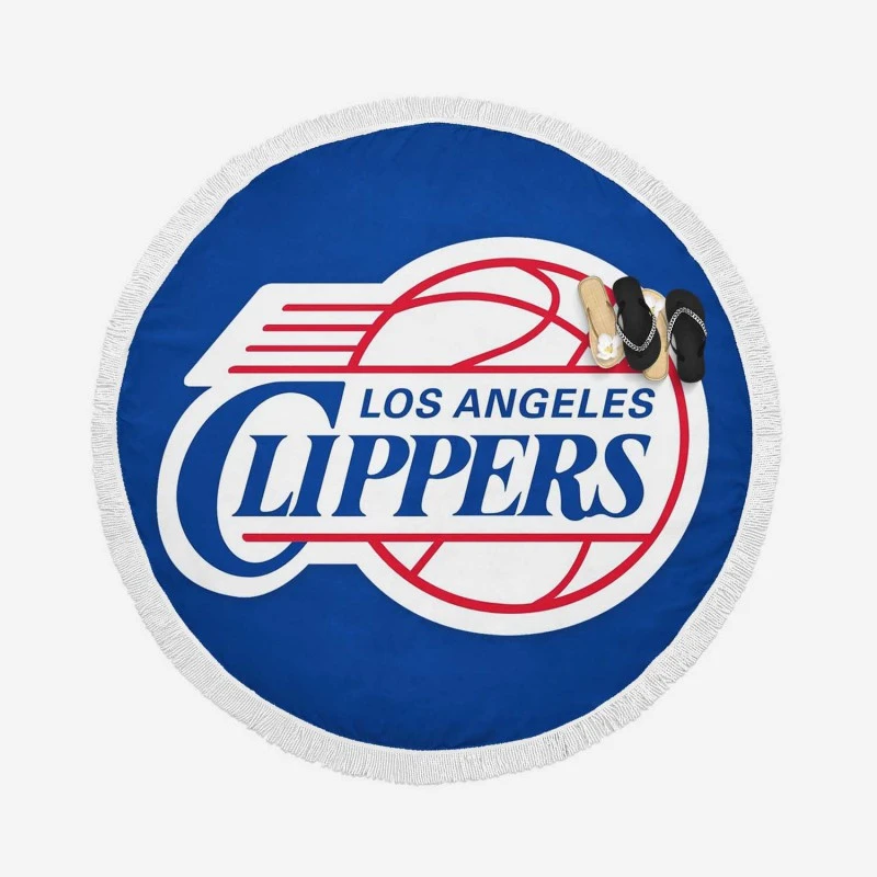 Los Angeles Clippers Excellent NBA Basketball Club Round Beach Towel