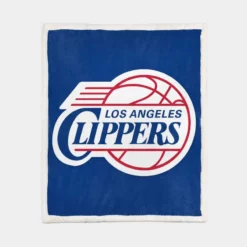 Los Angeles Clippers Excellent NBA Basketball Club Sherpa Fleece Blanket 1