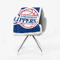 Los Angeles Clippers Excellent NBA Basketball Club Sherpa Fleece Blanket 2